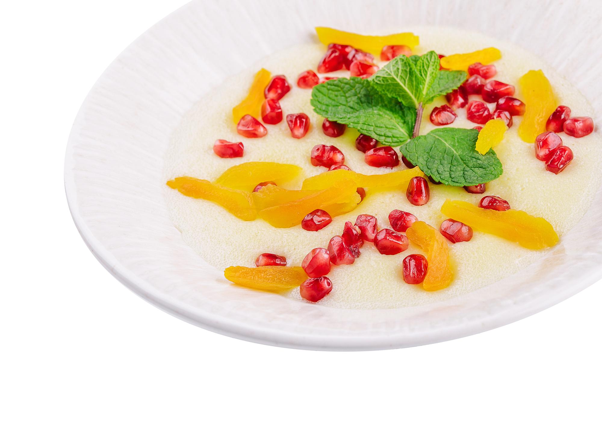plated tasting menu with seasonal garnish